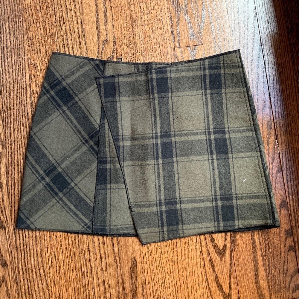 Asymmetrical Plaid Free People Skirt